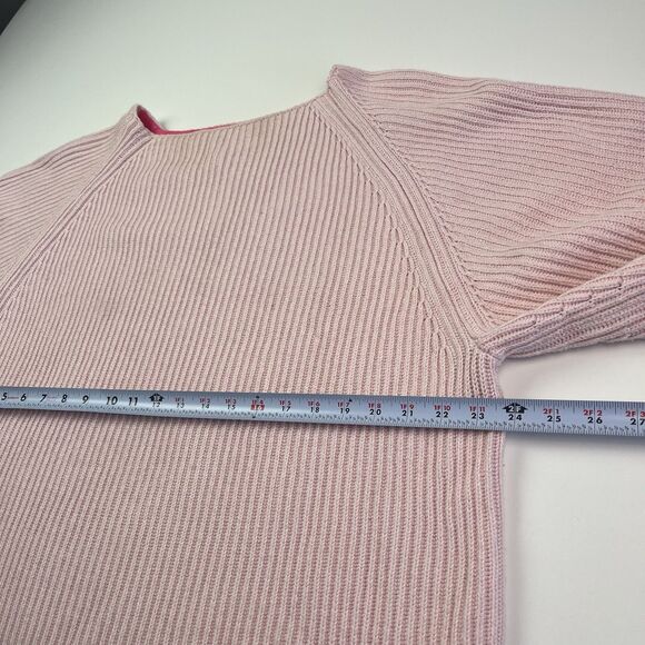 Ribbed Chunky Knit Sweater size S Pink Oversized Slouchy Cabincore Soft Girl - Picture 6 of 10